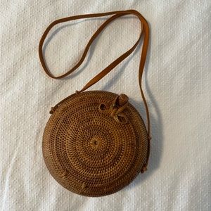 Circle Rattan Bag